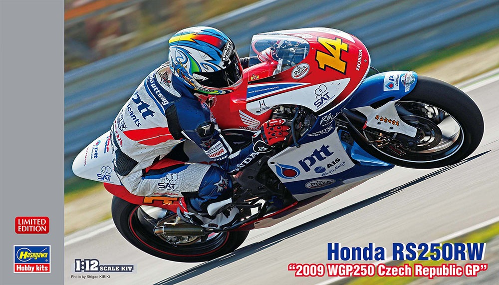 Hasegawa 21757 1:12 Honda RS250RW 2009 WGP Motorcycle Plastic Model Kit