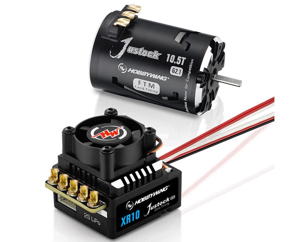 HobbyWing 38020373 XR10 Justock G3S Sensored BL ESC/SD G2.1 Motor Combo 21.5T