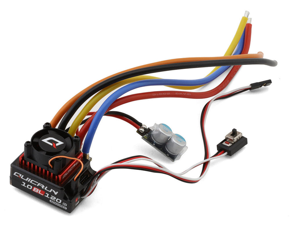 HobbyWing 30125002 QuicRun 10BL120 G2 120A 1:10 Sensored Brushless ESC
