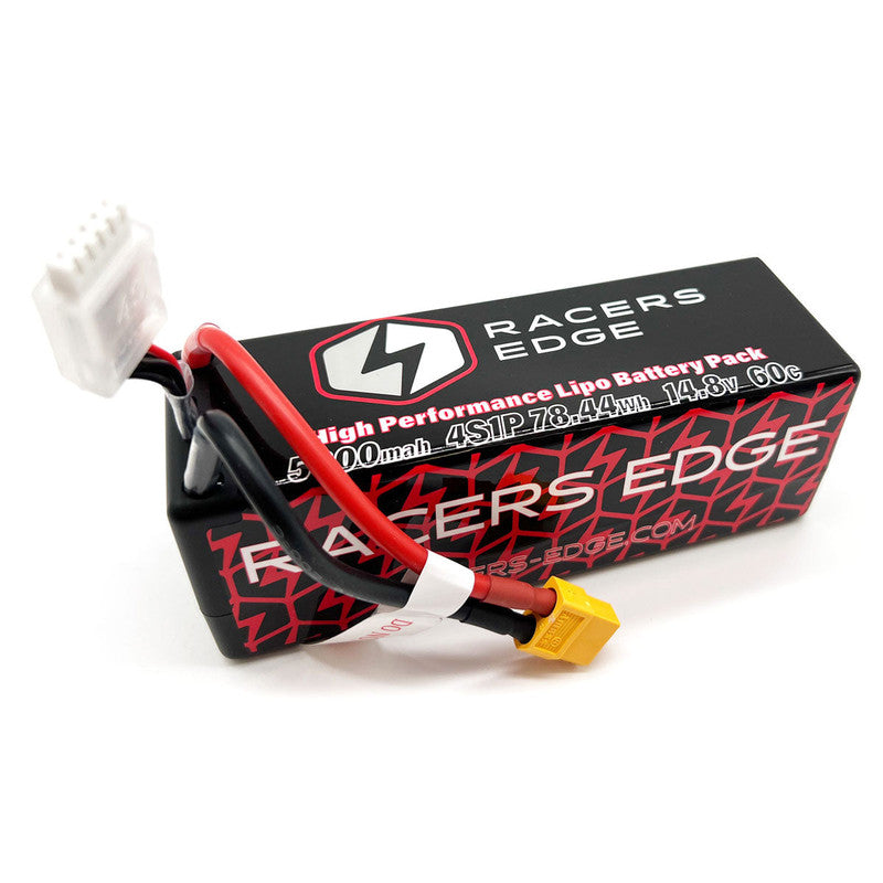 Racers Edge LP53004S60XT60 5300mAh 4S 14.8V 60C Hard Case Lipo Battery