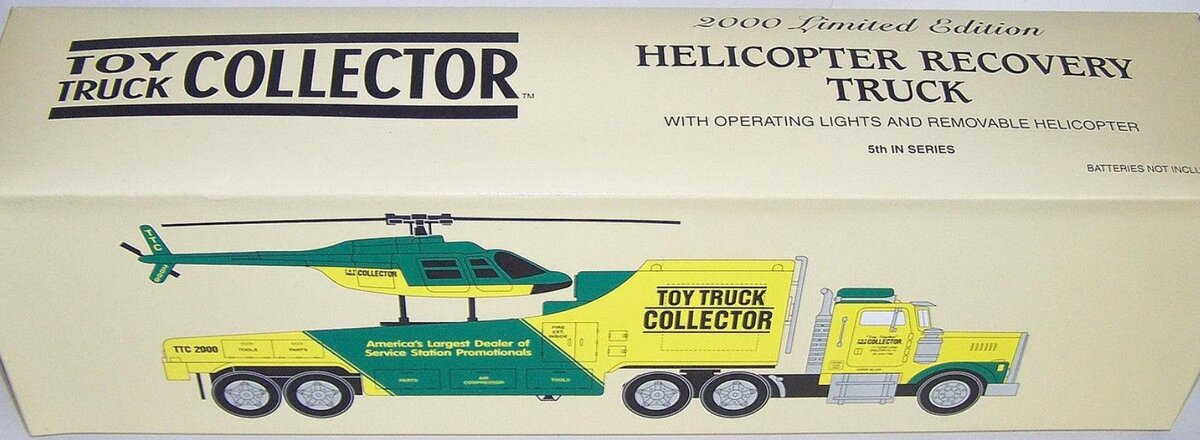 Toy Truck Collector TTC 2000 1:32 Helicopter Recovery Truck W/Helicopter Lights