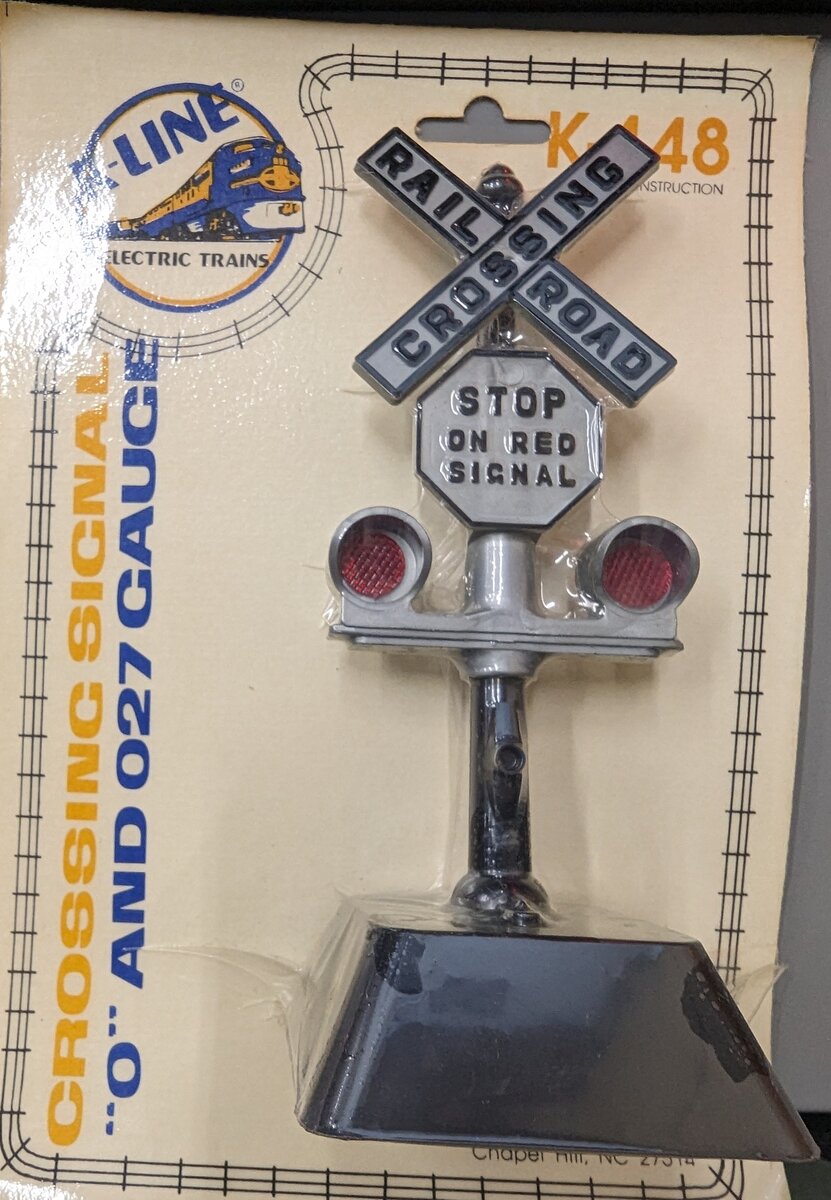 K-Line K-148 O and O27 Gauge Railroad Crossing Signal