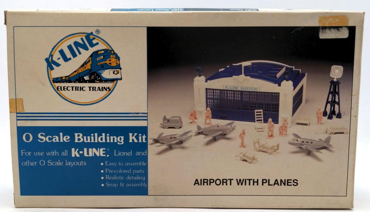 K-Line K-4021 O Scale Airport Snap Fit Building Kit W/Pre-Colored Parts