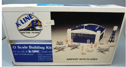 K-Line K-4021 O Scale Airport Snap Fit Building Kit W/Pre-Colored Parts