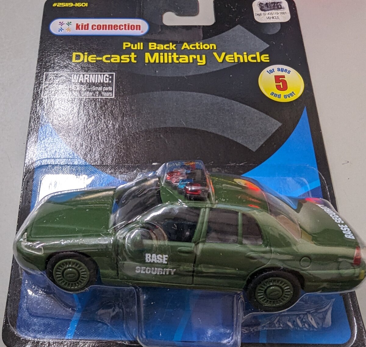 Kid Connection 25119-1601 Die-Cast Pull Back Action Base Security Military Car