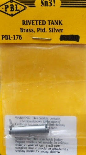PBL PBL-176 S/Sn3 Riveted Tank Brass Pdt. Silver