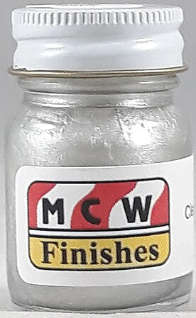 MCW Finishes 1020 Clear White Pearl Enamel Paint - 15 ml. Bottle (Pack of 6)