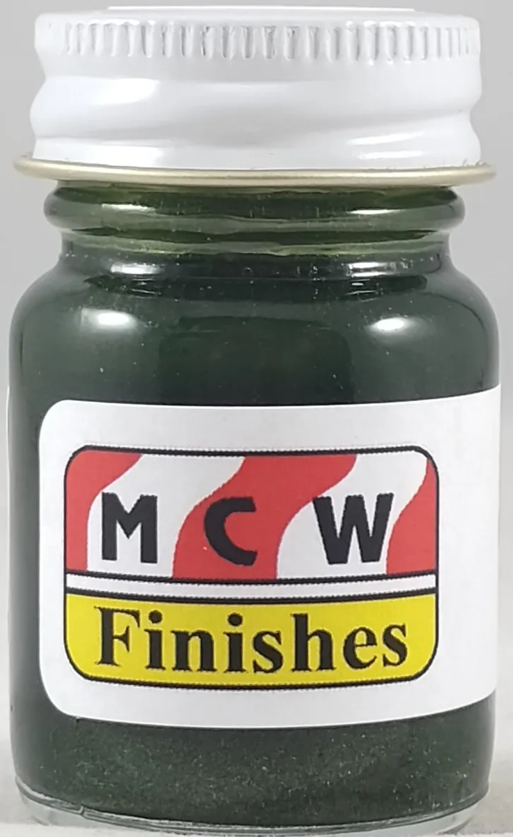 MCW Finishes 201852 F8 Green Metallic Enamel Paint  - 0.5 oz Bottle (Pack of 6)