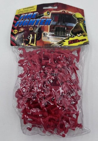 Acme 742940 HO Red Plastic Fire Fighter Figures (Pack of 53)