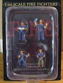 American Diorama AD-77732 1:64 Scale Fire Fighters (Set of 4)