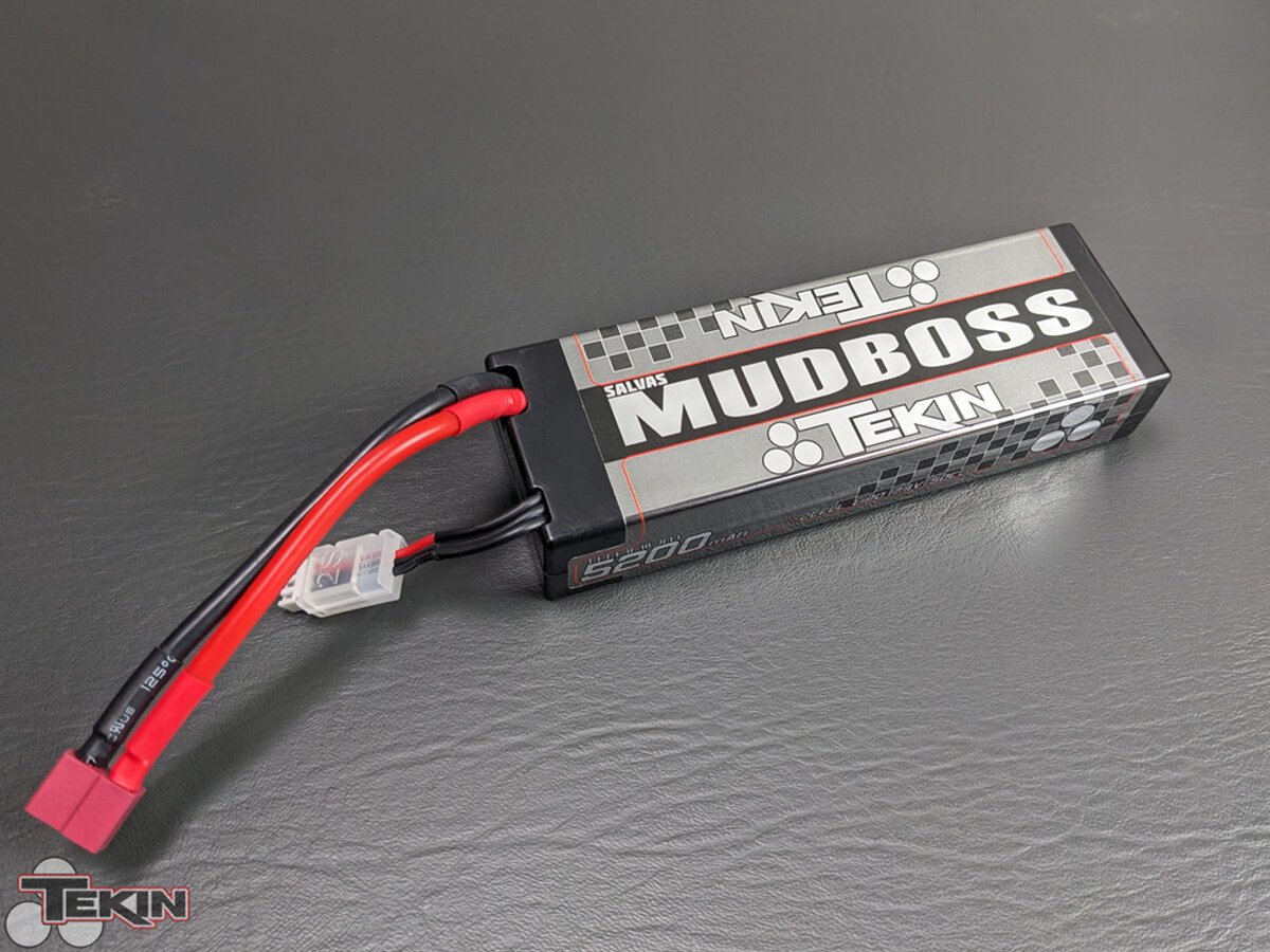 Team Tekin TT1658 Mudboss 2S 50C LiPo Battery with T-Style Connector