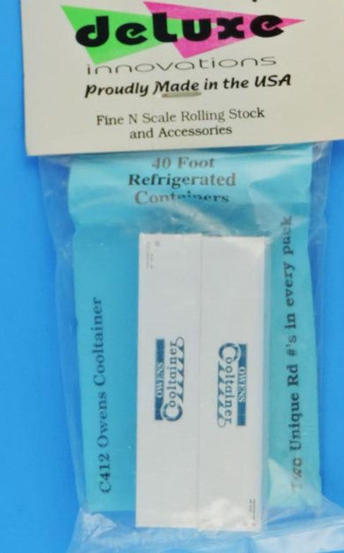 Deluxe Innovations C142 N Owens Containers 40'' refrigerated Reefer (Pack of 2)
