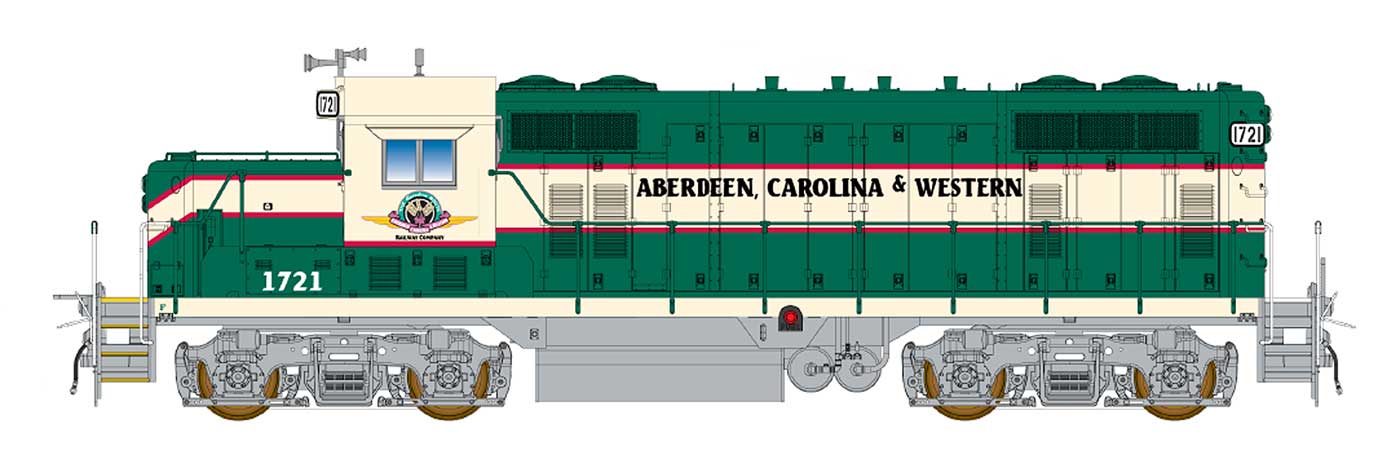 InterMountain 49835 HO Aberdeen, Carolina & Western GP16 Diesel Locomotive