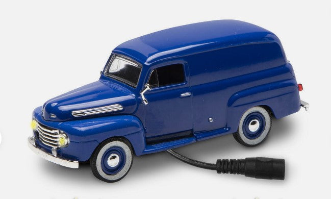 Menards 279-6289 1:48 Lighted 1948 Blue Ford Panel Vehicle