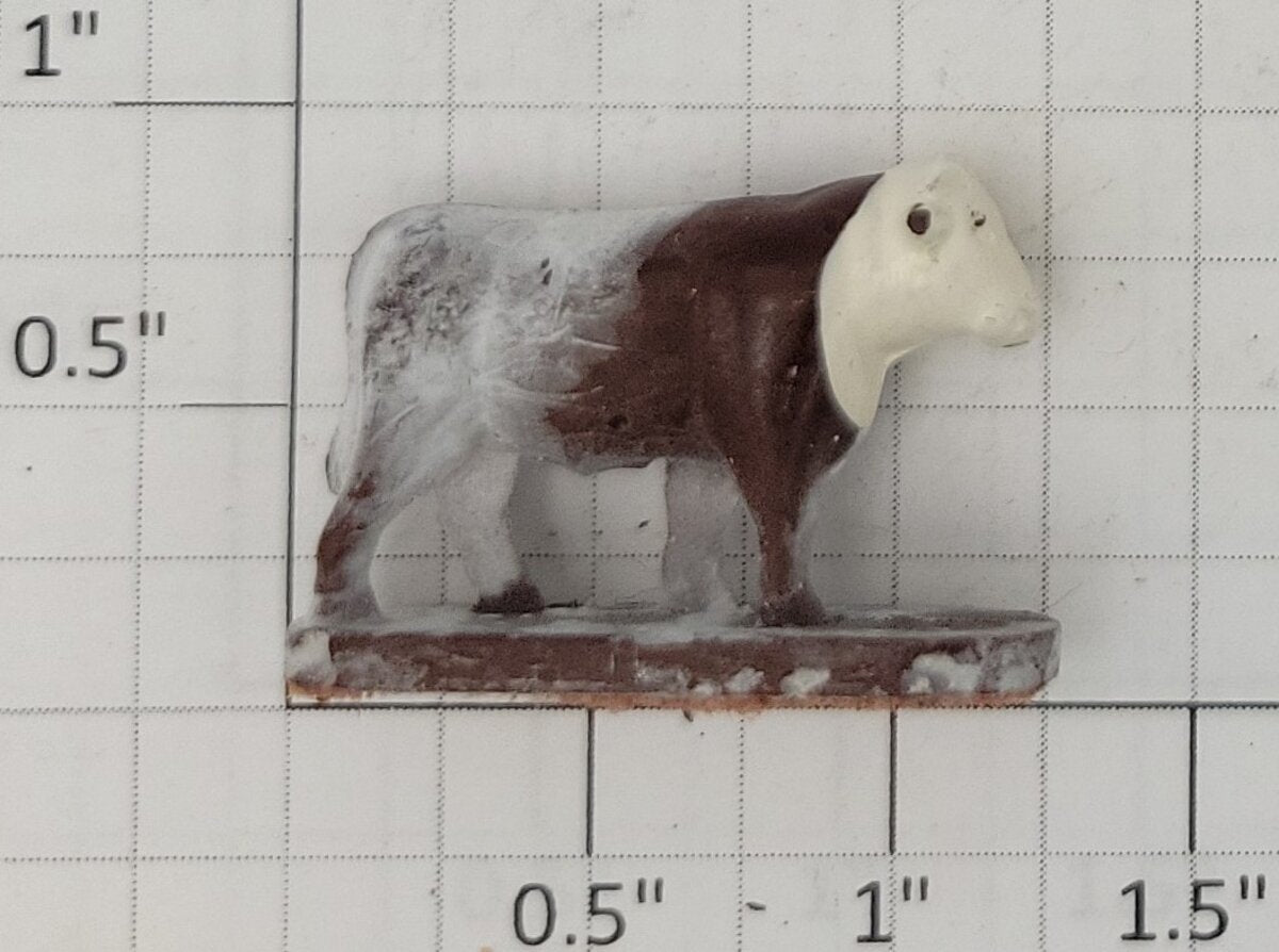 American Flyer XA771C S Gauge 771-Stockyard Brown and White Cow Figure