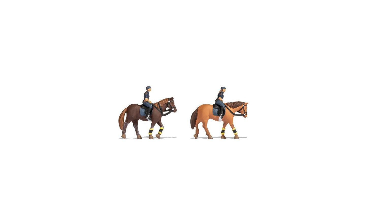 Noch 36078 N Mounted Police Plastic Figures (Set of 2)