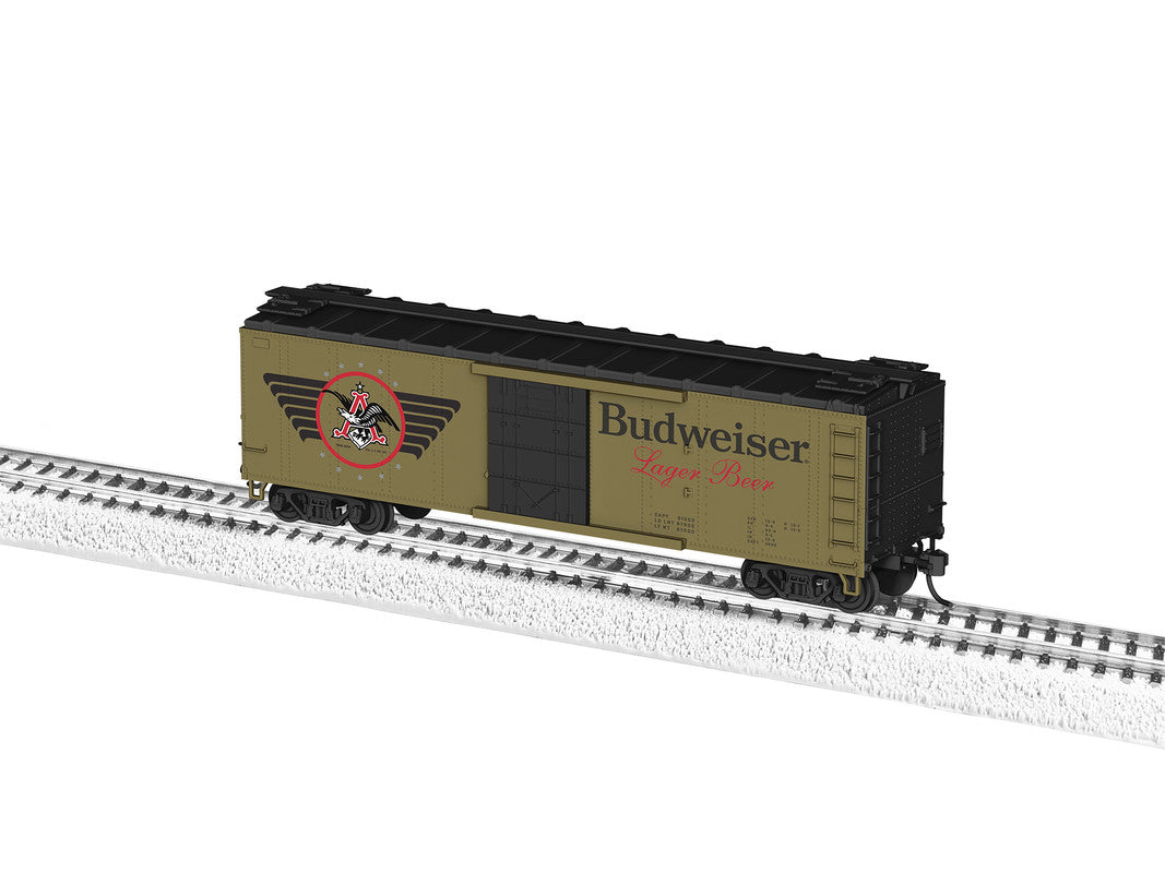 Lionel 2354120 HO Budweiser Military Heritage Can 40' Steel Reefer Car