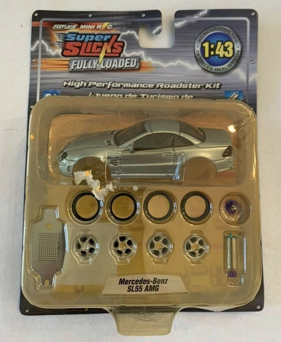 Fast Lane 95899 1:43 Mini R/C Super Slicks Roadster Mercedes Benz SL55 AMG Kit