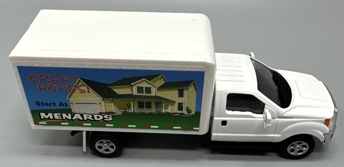 Menards 279-3107 1:48 Great Homes Menards Ford F350 Delivery Box Truck