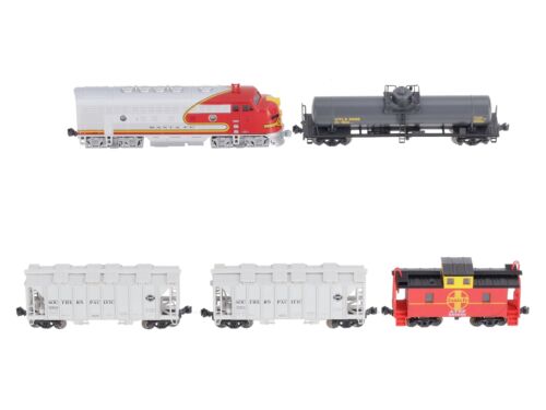 Kato 106-6271-S N ATSF F7A Diesel Freight Train Set w/Sound & DCC