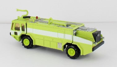 Conrad 5507 1:50 Neon Yellow Die-Cast E-One Airport Crash Truck