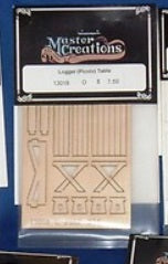 Master Creations 13018 O Scale Logger (Picnic) Table Laser-Cut Kit