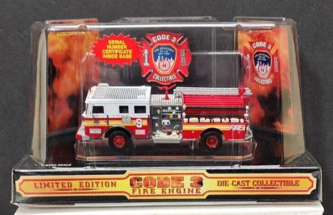 Code 3 12300 1:64 Seagrave City of New York Fire Department #9 Fire Engine