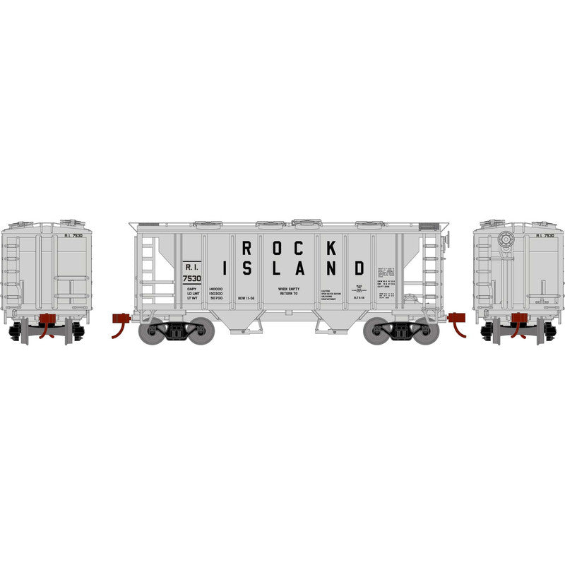 Athearn 15421 HO Rock Island PS-2 2003 2-Bay Hopper #7530