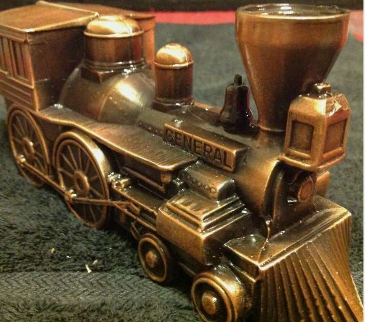 Banthrico Inc. M-1117B General Locomotive Bronze 1974 Coin Piggy Bank Chicago
