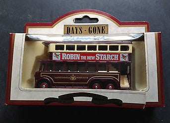 Lledo 41000 1:87 Die-Cast 1928 Robin Starch Karrier E6 Trolley Bus