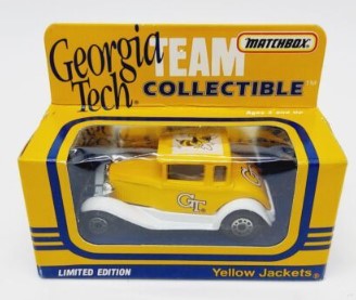 Matchbox 1991 1:64 Georgia Tech Yellow Jackets Team Collectible Vehicle