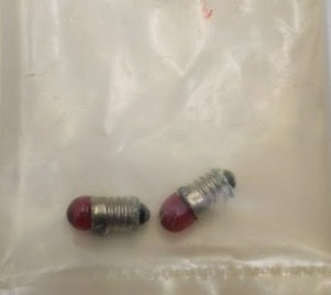 Kemtron X401R Red Bulbs Screw Base 12 Volt. (Pack of 2)