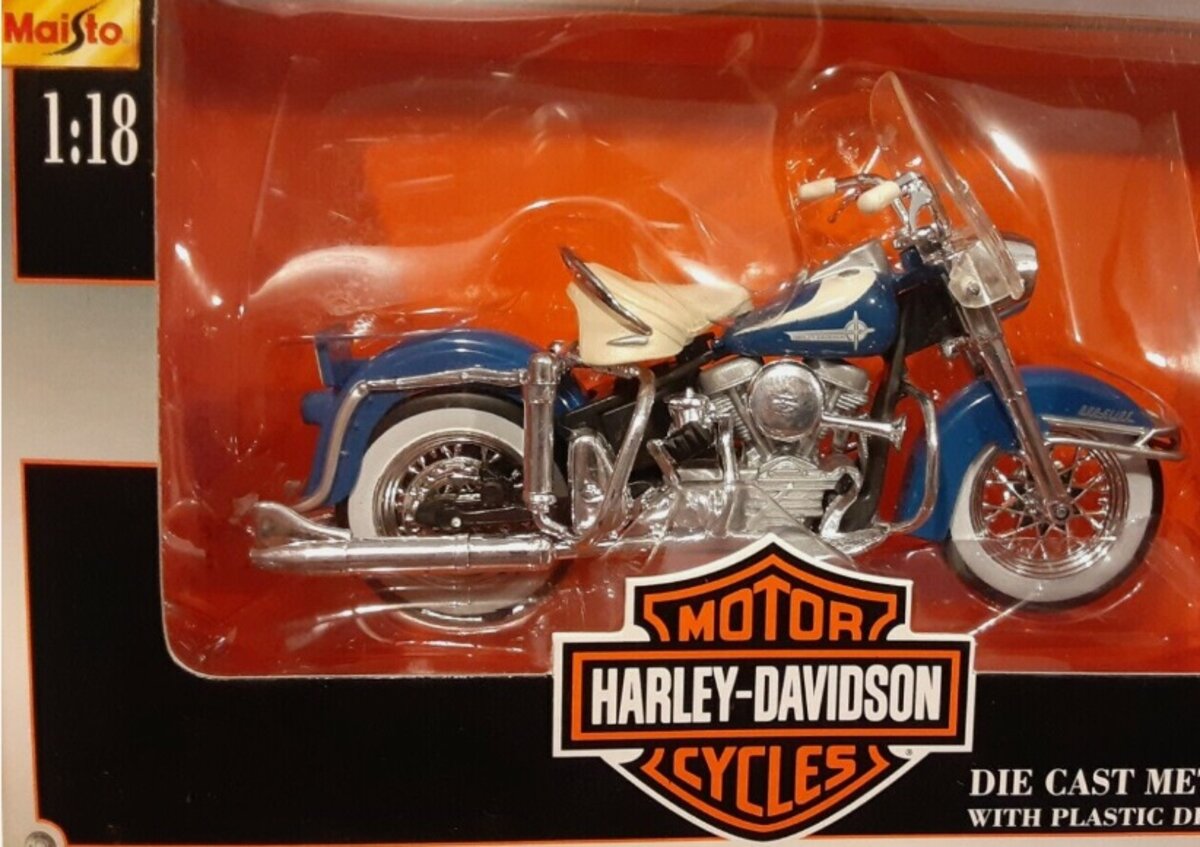 Maisto 31760 1:18 Motor Harley- Davidson Cycles 1962 FLH Duo Glide Mo Series 9