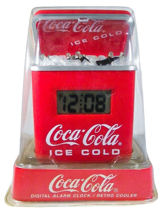 Coca-Cola 4506C Coca-Cola Retro Cooler Digital Alarm Clock 1996