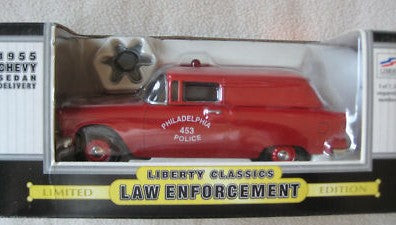 Liberty Classic 50065 1:24 DieCast 1955 Chevy Delivery Sedan Philadelphia Police