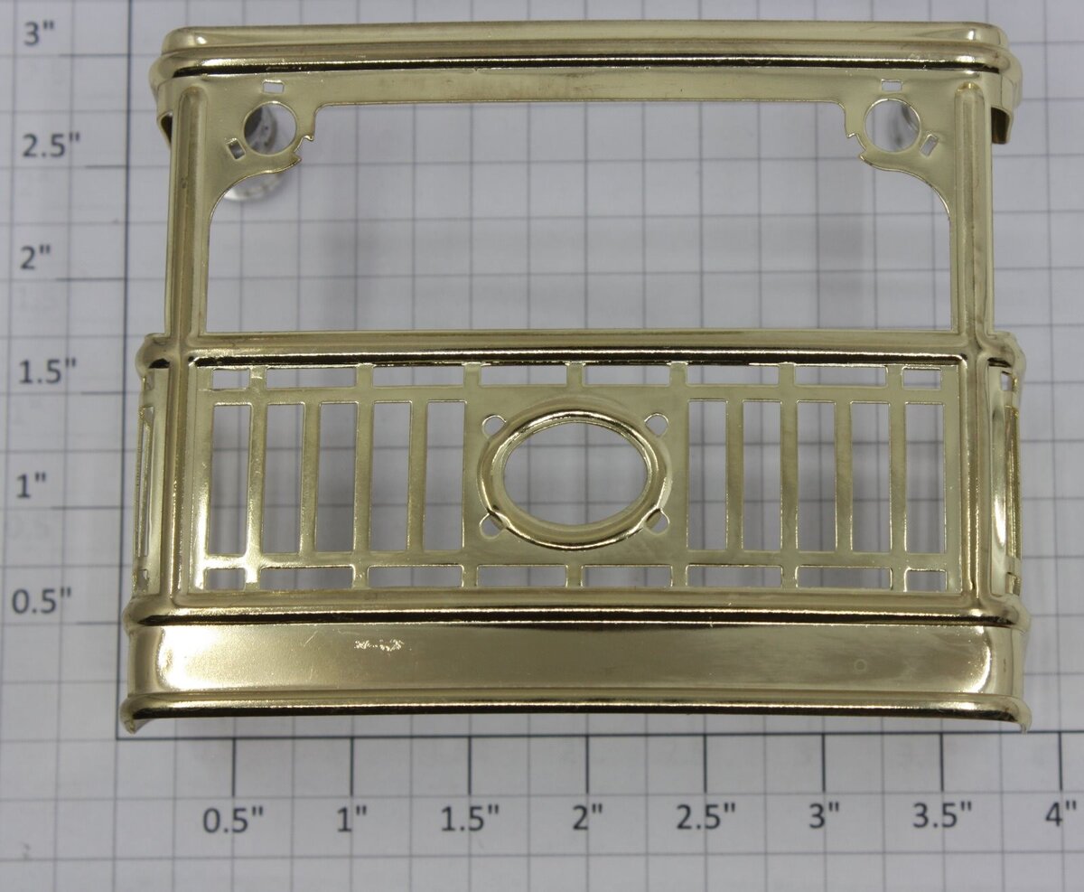 MTH TP-SP00045 Standard Gauge Blue Comet Brass Observation Railing