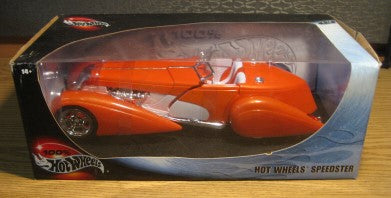 Hot Wheels 53830 1:18 Diecast Orange & White Speedster Convertible