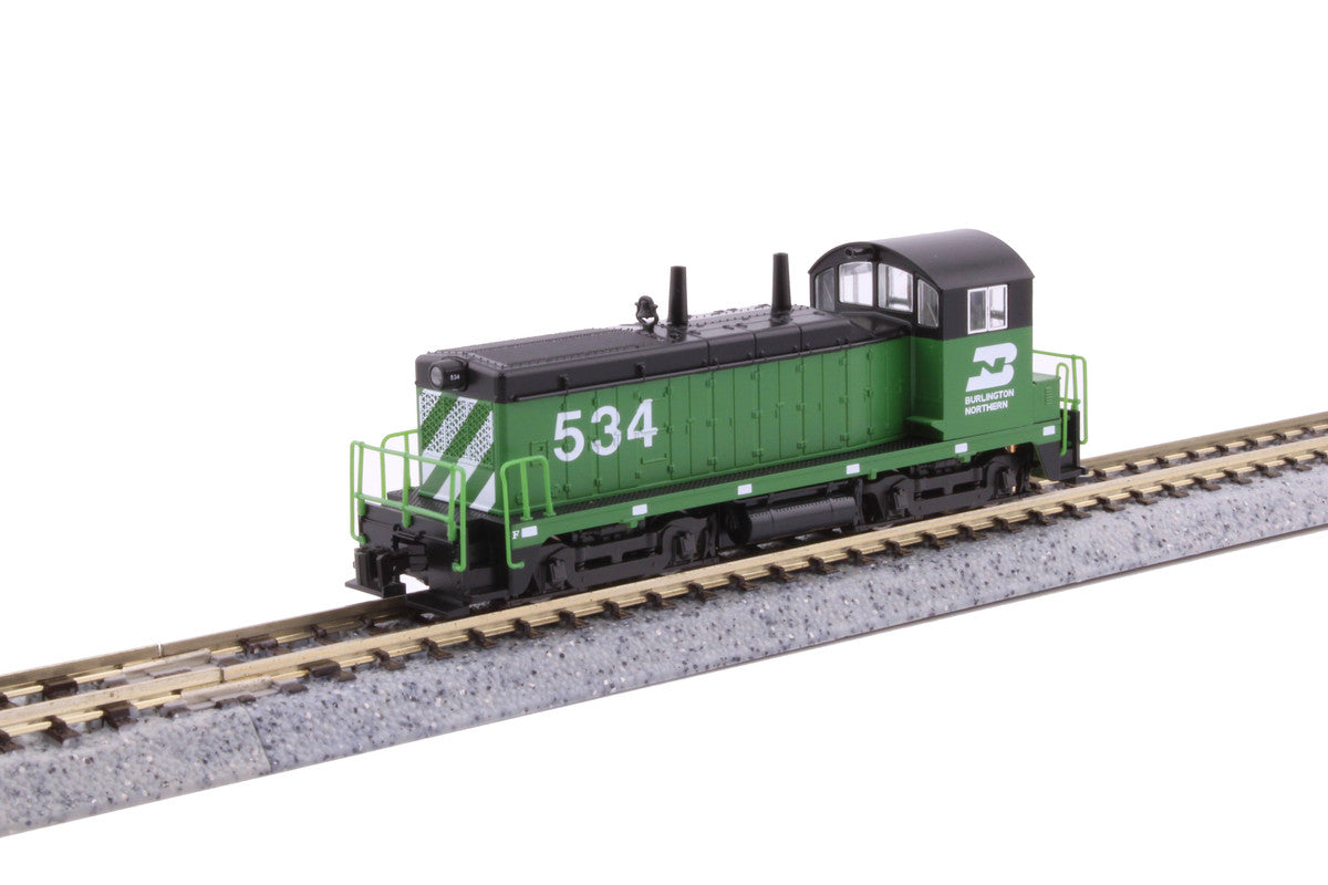Kato 176-4377-DCC N Burlington Northern NW2 Diesel Locomotive with DCC #534