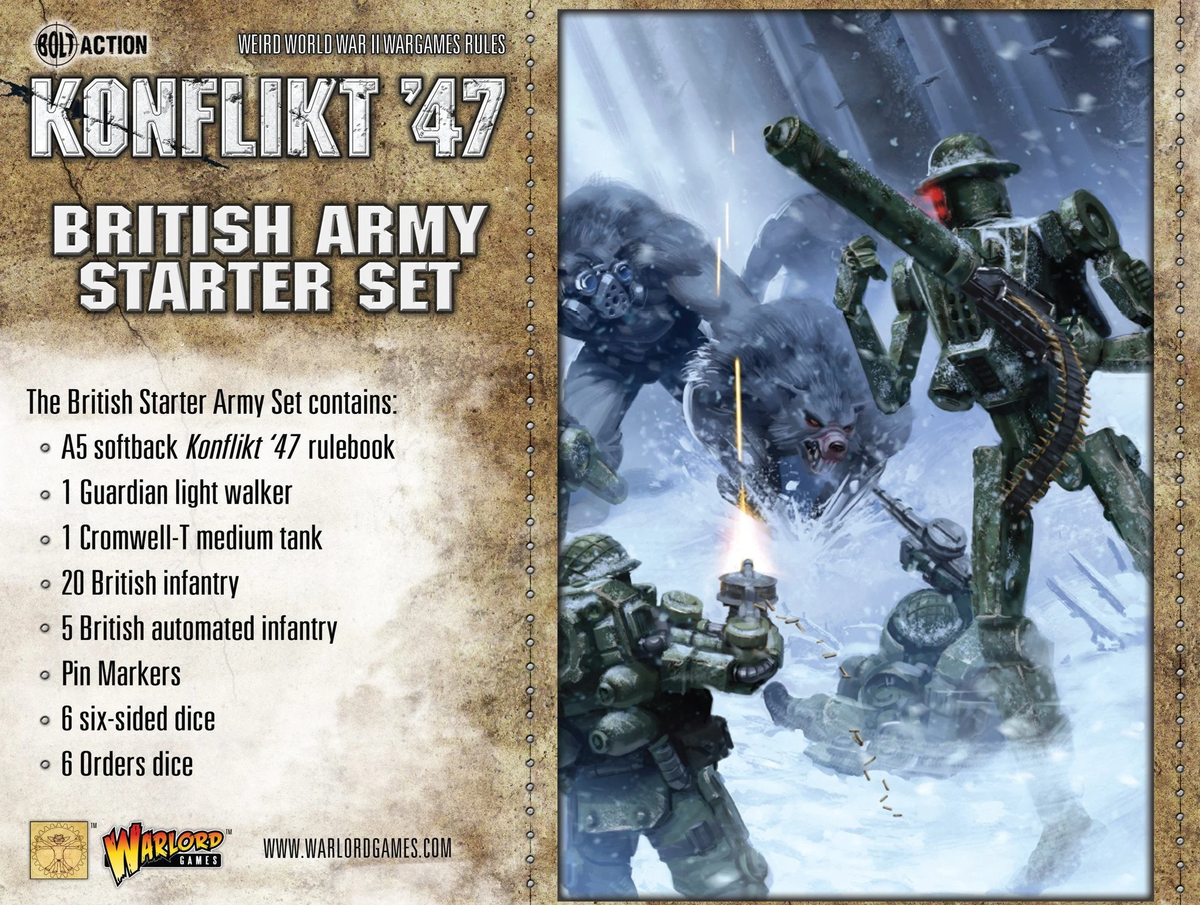 Warlord Games 451510601 28mm Konflikt '47 British Starter Set