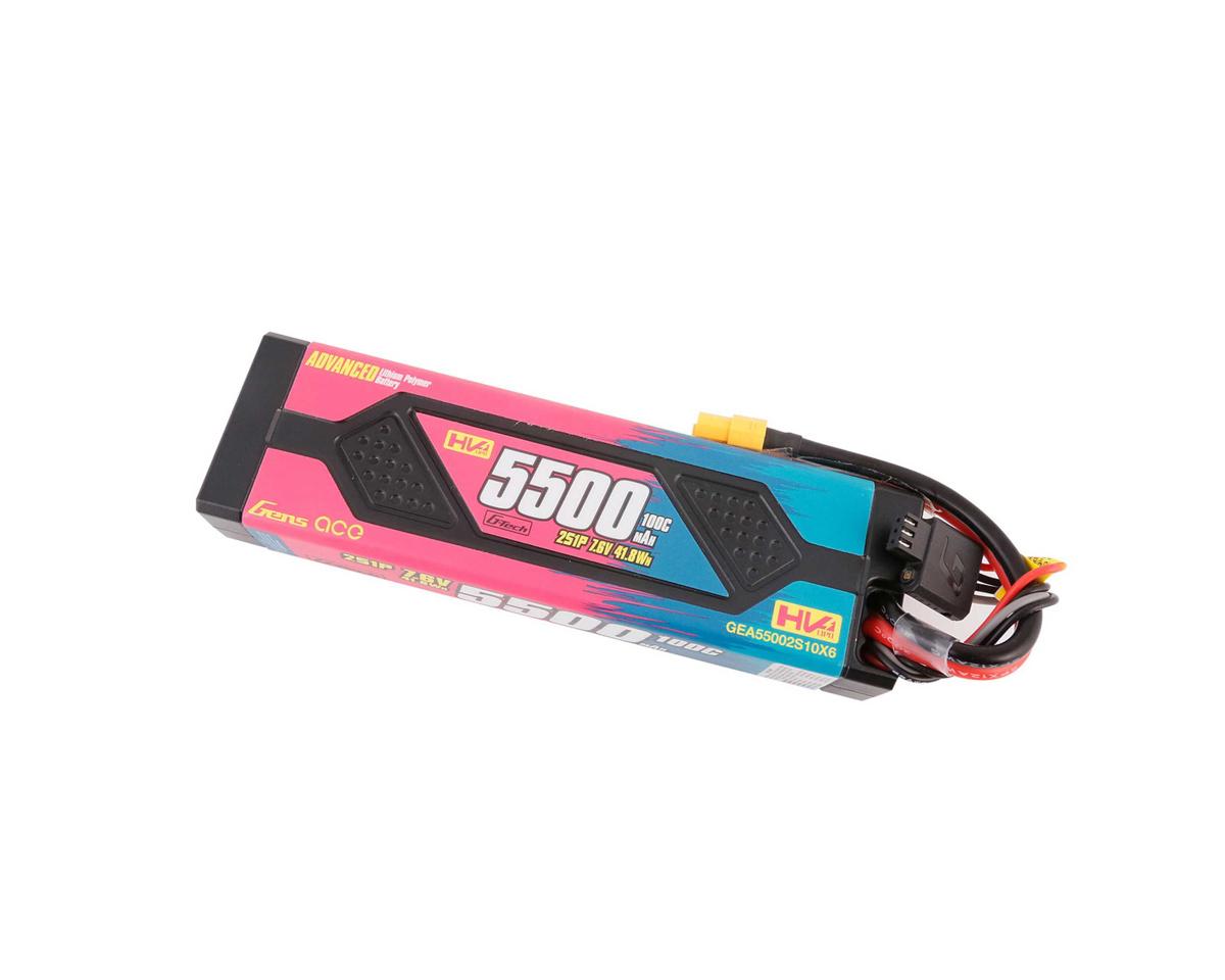 Gens Ace 55002S10X6 G-Tech Advanced Smart 2S 100C LiHV Battery 100C with XT60