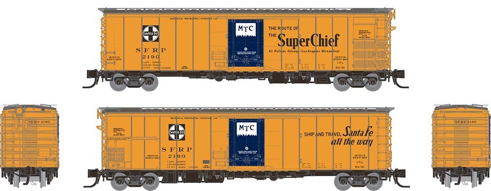 Rapido Trains 561011A N SFRP Mixed Slogan SF RR-56 Mechanical Reefer Single Car