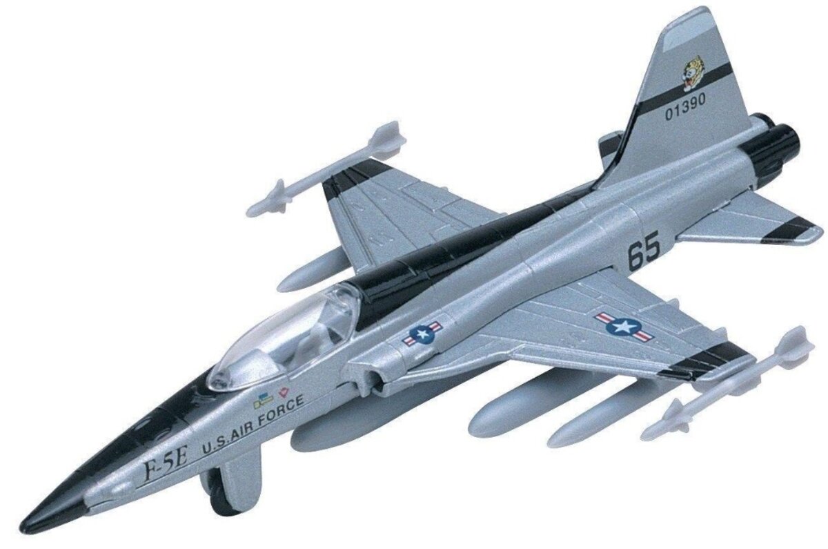 Motormax Toy USA 603101 1:100 Famous Fighters F-5E US Air Force Tiger II Kit