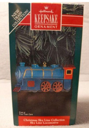 Hallmark QX531-1 Christmas Sky Line Collection Sky Line Locomotive Ornament LN/Box