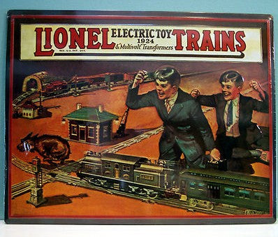 Hallmark QHT3706 Great American Railways 1924 Lionel Catalog Cover Tin Sign