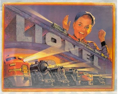 Hallmark 49580 Great American Railways 1952 Lionel Catalog Cover Tin Sign