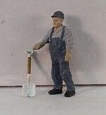 Arttista 759 S Scale Train Fireman Standing With Shovel Pewter Figure