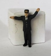 Arttista 754 S Scale Conductor Waving Pewter Figure