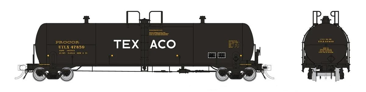 Rapido Trains 135020A HO Texaco UTLX Procor 20K gal Tank Car