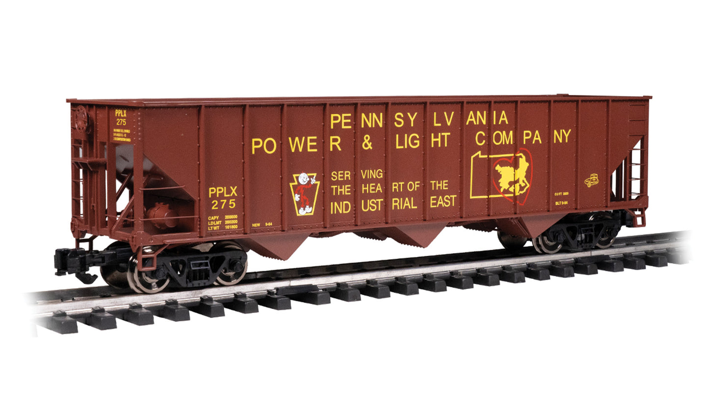 Bachmann 93655 G PRR Power & Light Bethlehem Steel 100-Ton 3-Bay Hopper #275