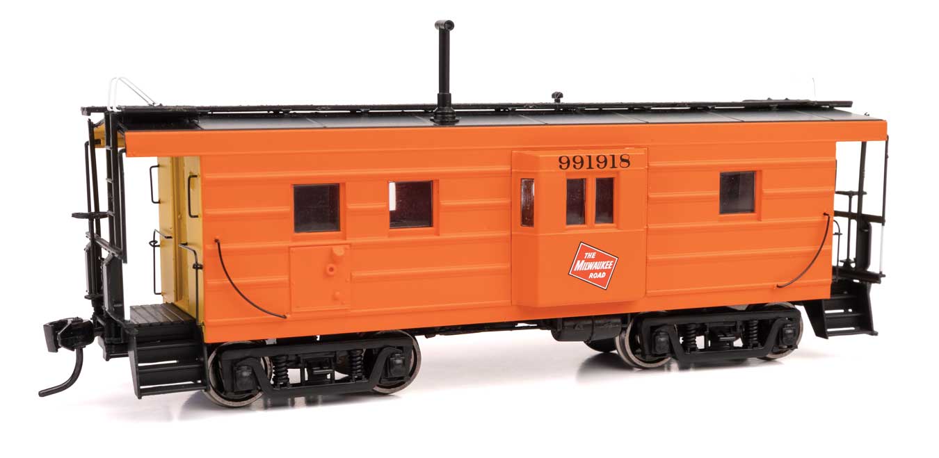 Walthers 920-103653 HO Milwaukee Road MILW Road Rib Sided Caboose #991918